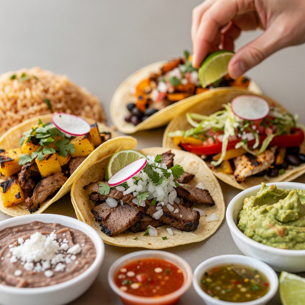 Ana's Taco Bar full menu showcase featuring delicious birria tacos, sides, and drinks in Santa Barbara